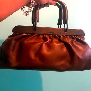 Beautiful Nappa TOM FORD GUCCI! Wooden handles!